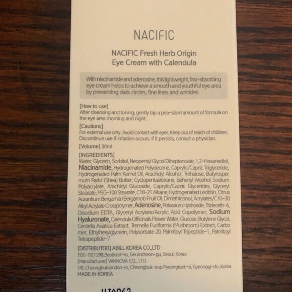 NACIFIC Fresh Herb Origin Eye Cream with Calendula - Picture 12 of 16